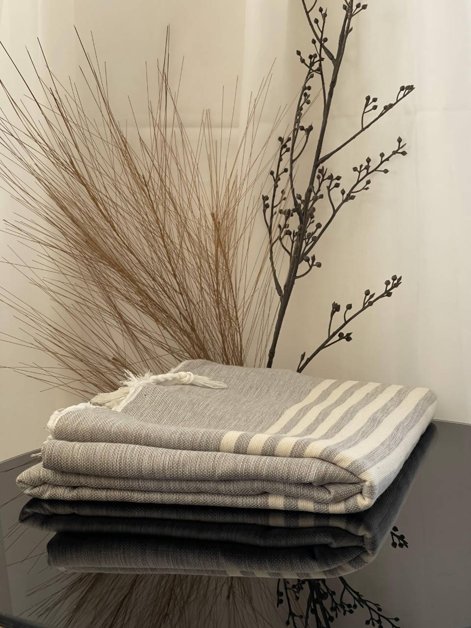 Grey Moroccan Towel