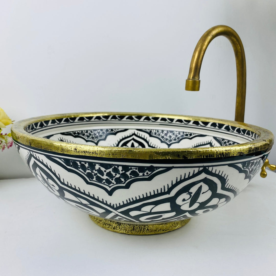 VIO - Brass - Moroccan Ceramic Sink