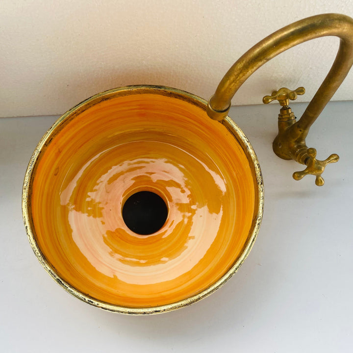 VIN - Brass - Moroccan Ceramic Sink