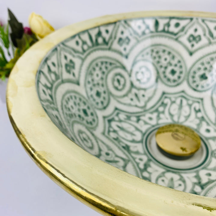 VIF - Brass - Moroccan Ceramic Sink