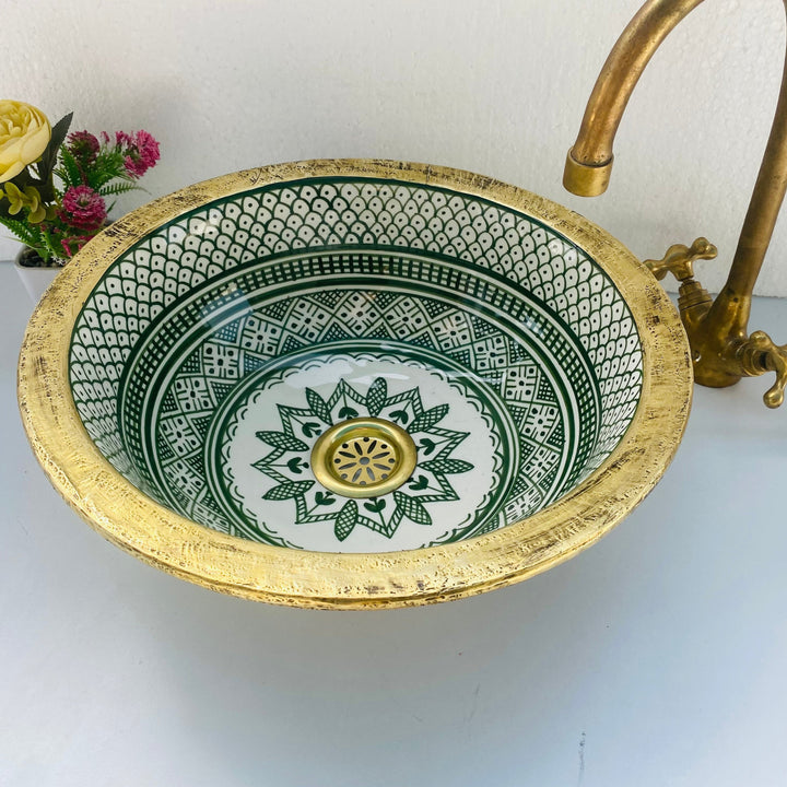 VAD - Brass - Moroccan Ceramic Sink