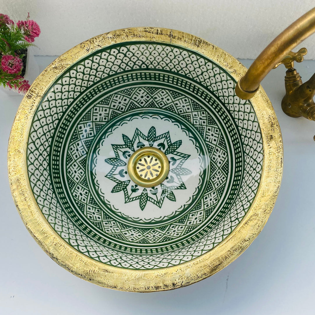 VAD - Brass - Moroccan Ceramic Sink