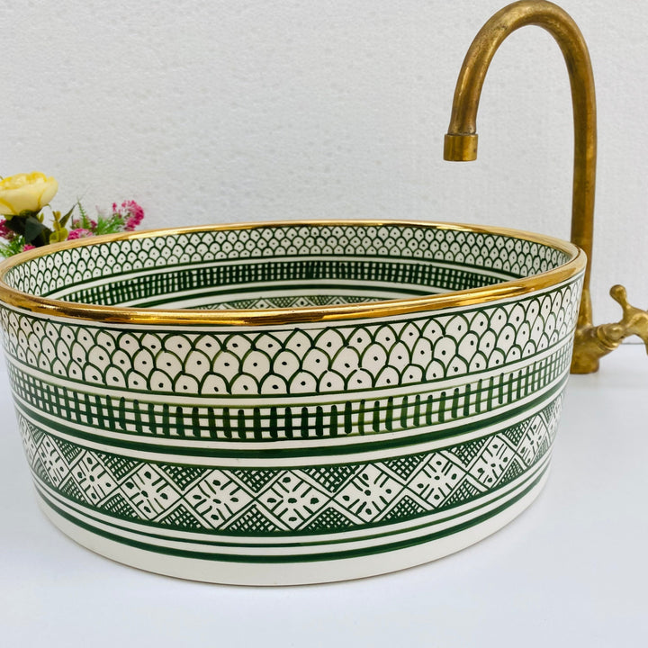 TOR - Gold - Moroccan Ceramic Sink