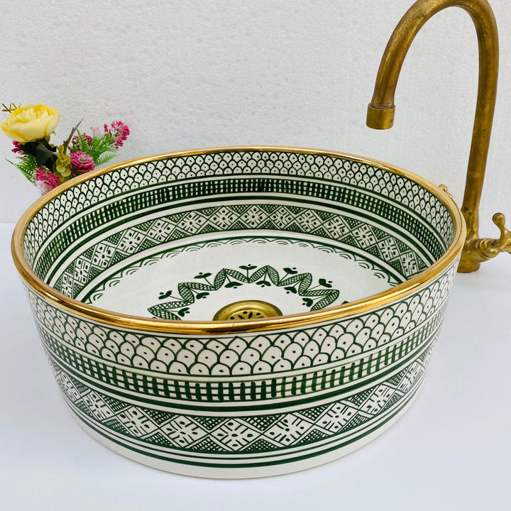 TOR - Gold - Moroccan Ceramic Sink
