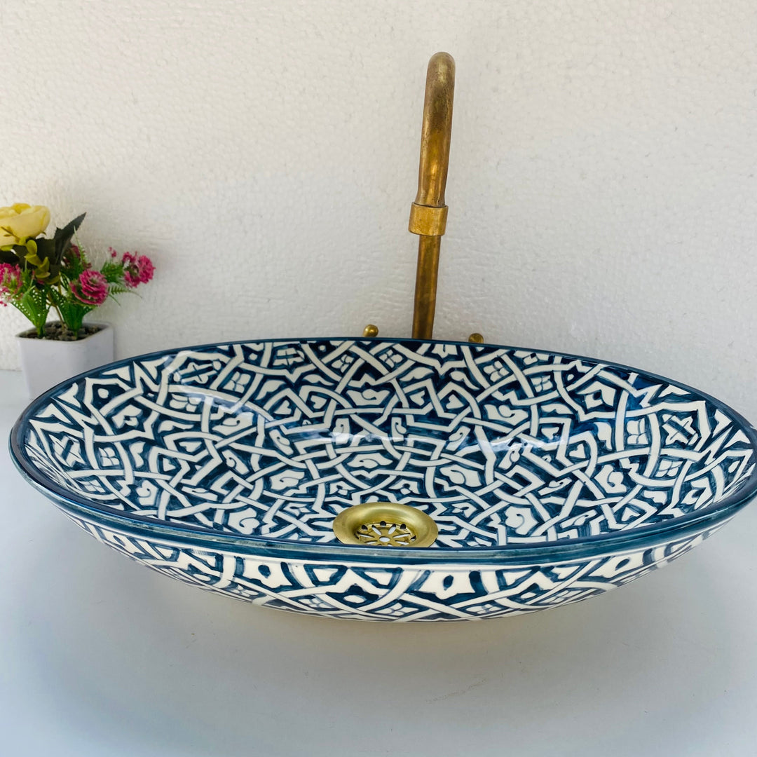 ZIC - Oval - Moroccan Ceramic Sink