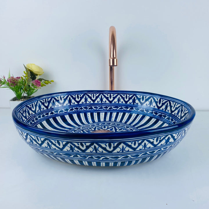 ZOL - Oval - Moroccan Ceramic Sink