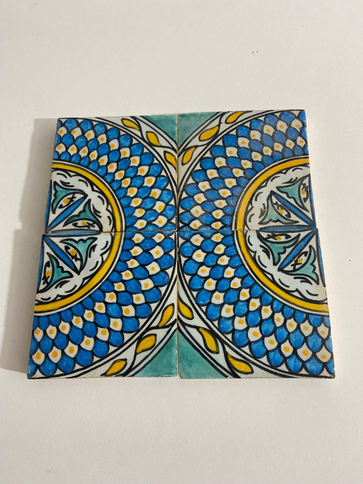 Mid century tiles Hand painted tiles 4"x4" 100% for Bathroom Remodeling and kitchen Projects works wall and ground