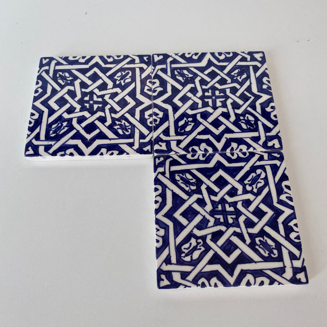4"X4" tiles blue and white hand painted ceramic bathroom for wall and ground, tiles wall decorative