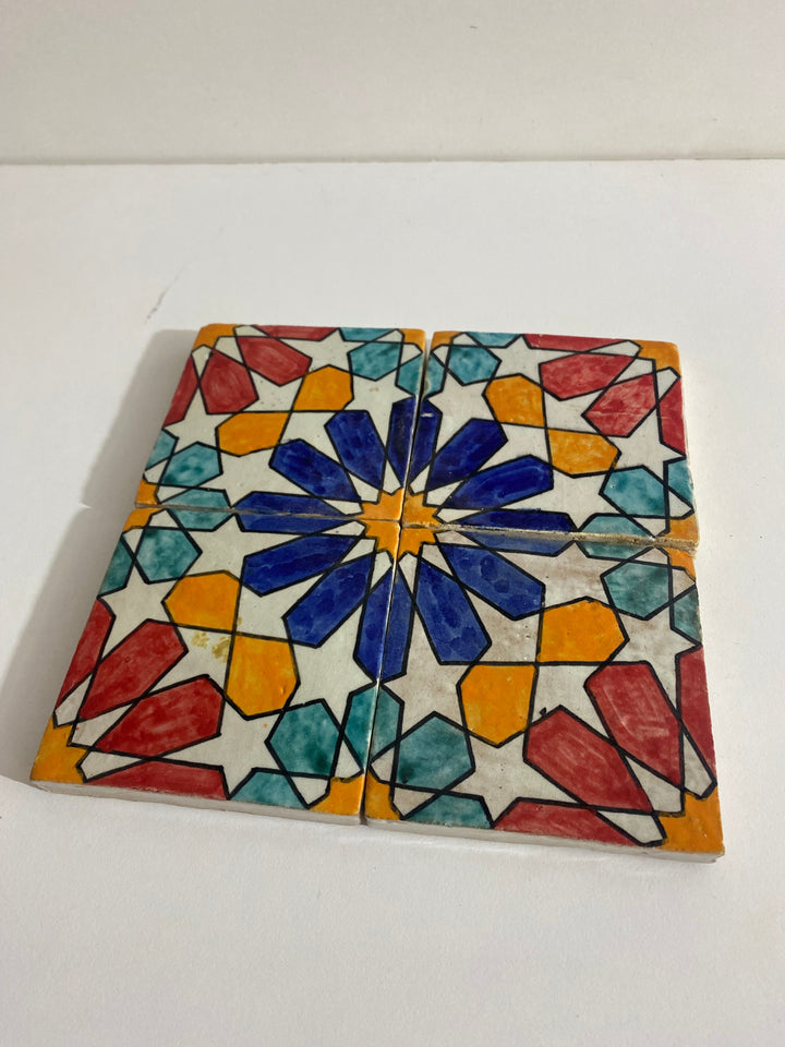 Bathroom Ceramic tiles Hand painted backsplash tiles 4"x4" 100% Handmade for Remodeling and kitchen Projects works wall and ground