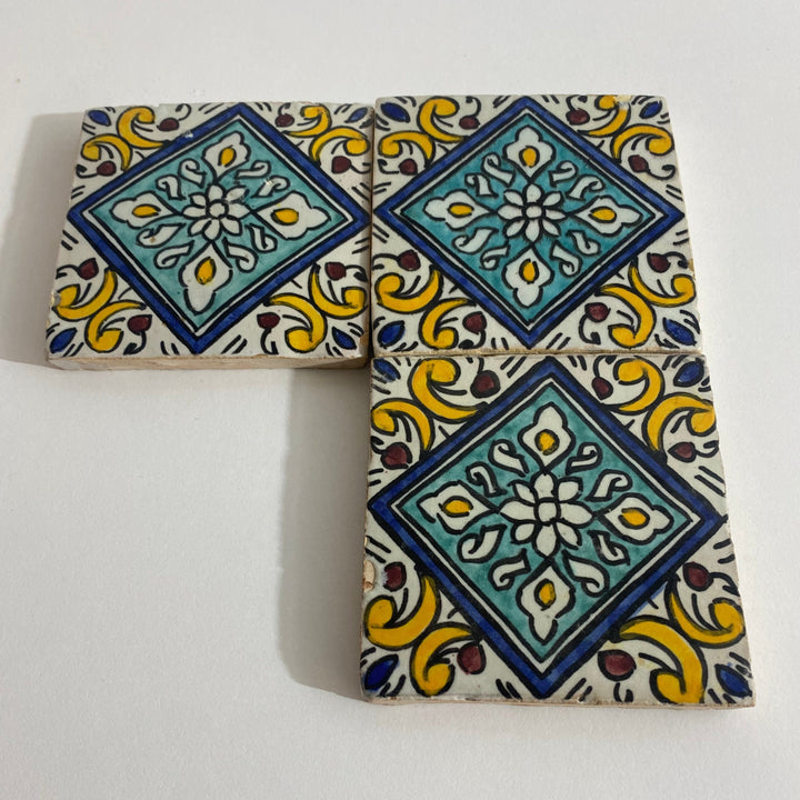Moroccan Ceramic tiles Hand painted tiles 4"x4" 100% for Bathroom Remodeling and kitchen Projects works wall and ground