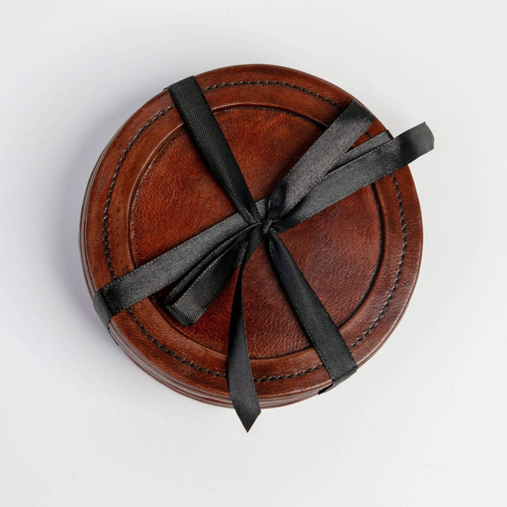 Round Leather Coasters