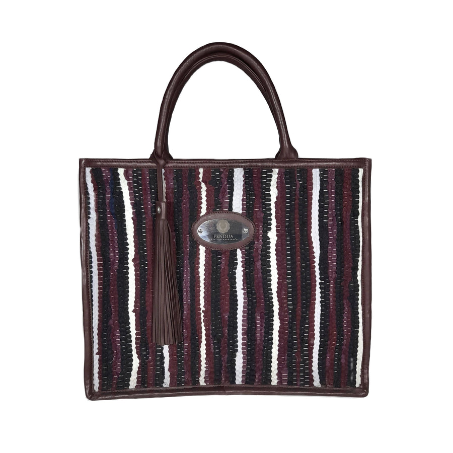 Bahia bag in Leather and Boucharouite / BD-Fendija Création Marrakech-MyTindy