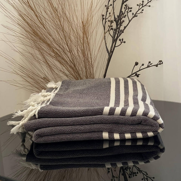 Dark Grey Moroccan Towel