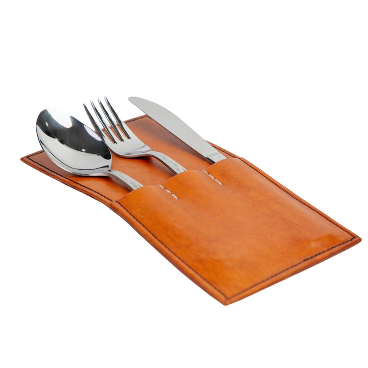 Leather Cutlery Holder
