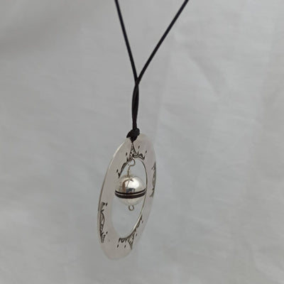 Pure Silver Saturn Necklace