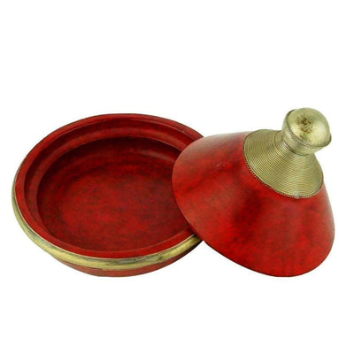 Moroccan Red Tagine in Terracotta and Wrought Iron Sidi-The Label-MyTindy