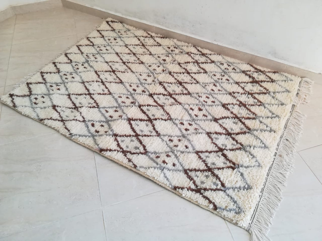 Moroccan rug Beni Ouarain rug 3x5 ft Handmade rug Berber rug