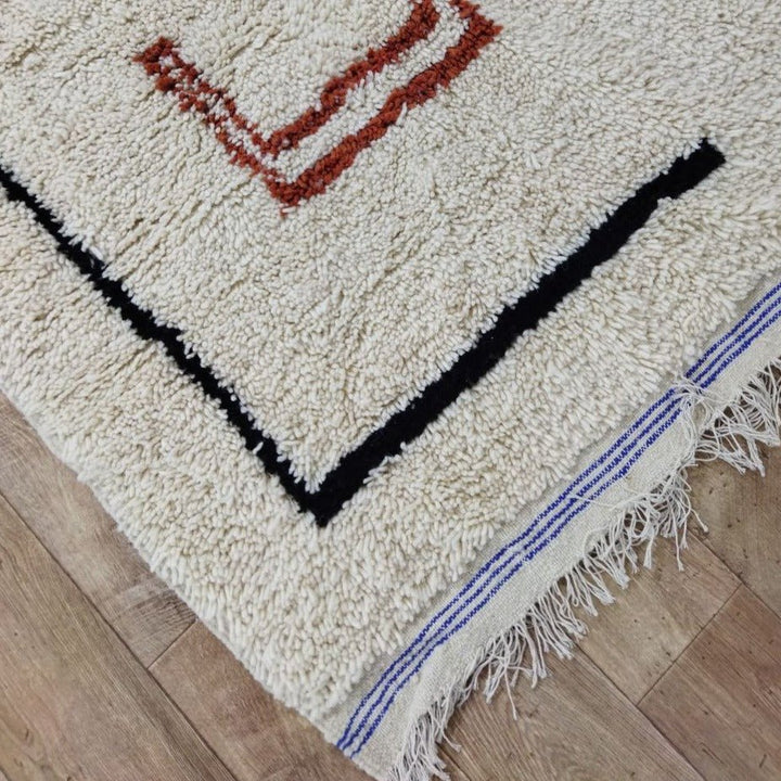 Moroccan rug Beni Ouarain rug 3x5 ft Handmade rug Berber rug