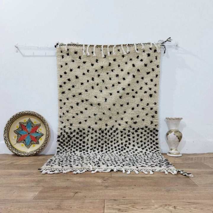 Moroccan rug Beni Ouarain rug 3x5 ft Handmade rug Berber rug