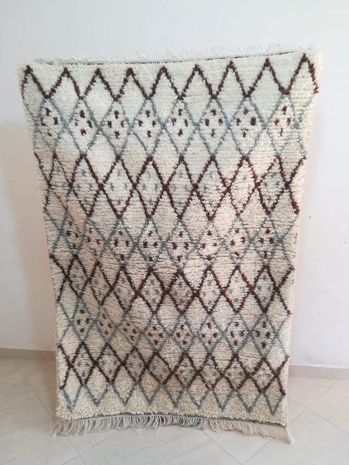 Moroccan rug Beni Ouarain rug 3x5 ft Handmade rug Berber rug