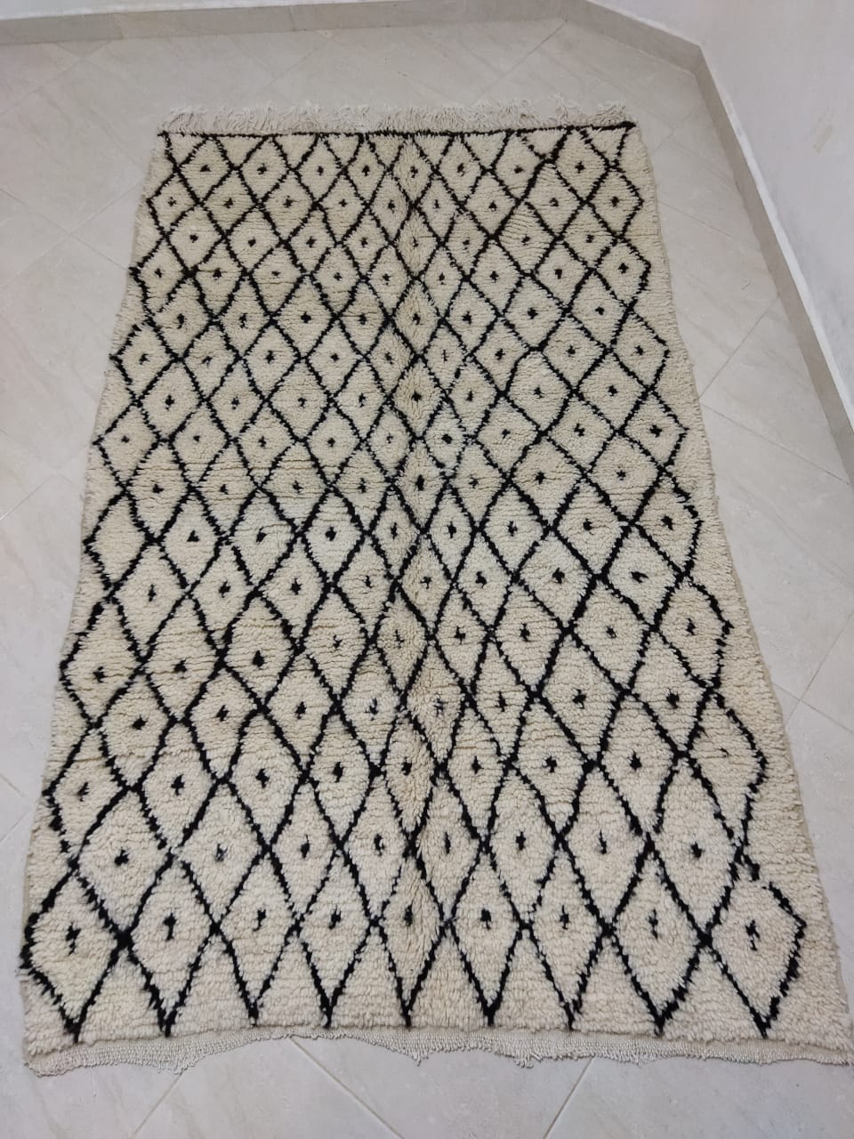 Moroccan rug Beni Ouarain rug 4x7 ft Handmade rug Berber rug