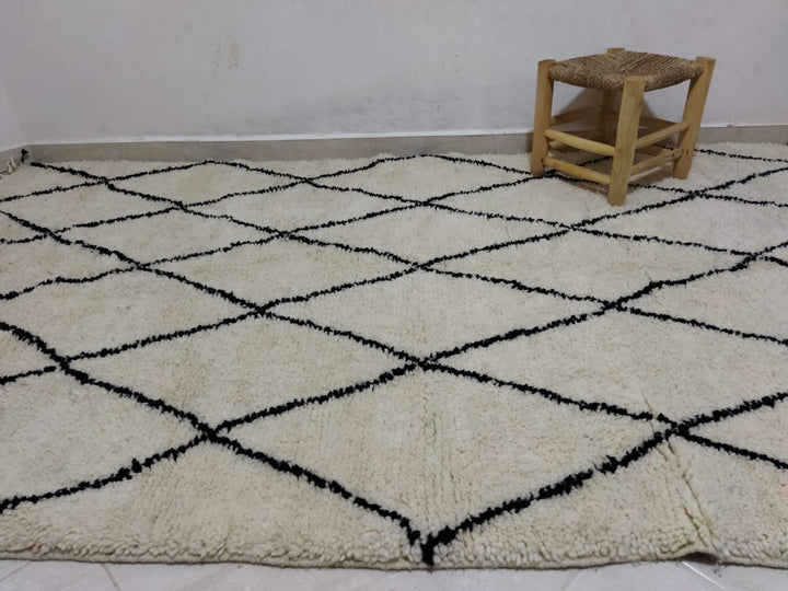 Moroccan rug Beni Ouarain rug 4x8 ft Handmade rug Berber rug