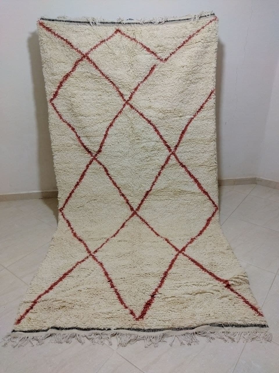 Moroccan rug Beni Ouarain rug 4x8 ft Handmade rug Berber rug