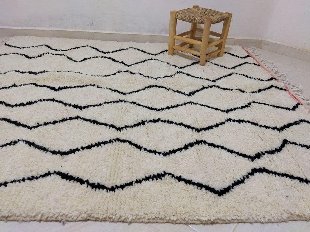 Moroccan rug Beni Ouarain rug 5x6 ft Handmade rug Berber rug