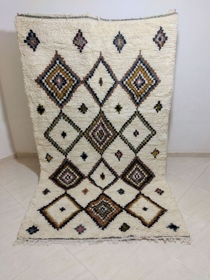 Moroccan rug Beni Ouarain rug 5x8 ft Handmade rug Berber rug