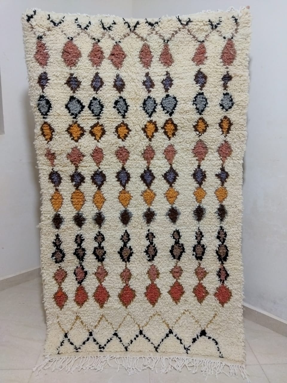 Moroccan rug Style Azilal rug 3x5 ft Handmade rug Berber rug