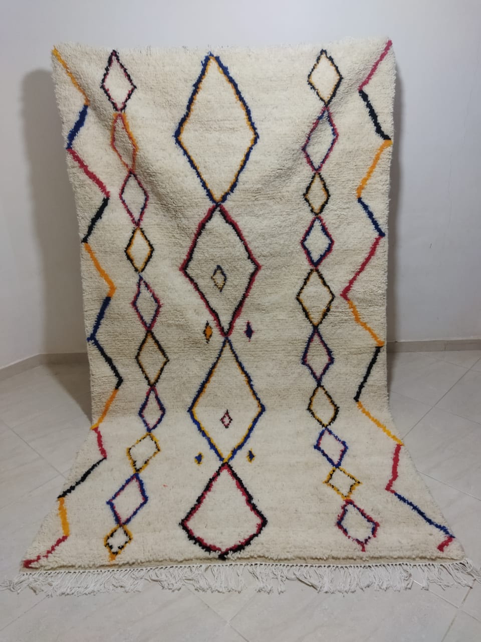 Moroccan rug Style Azilal rug 4x5 ft Handmade rug Berber rug
