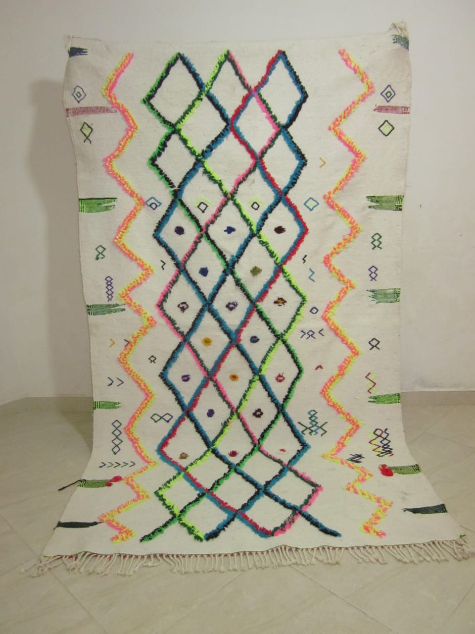 Moroccan rug Style Azilal rug 4x7 ft Handmade rug Berber rug