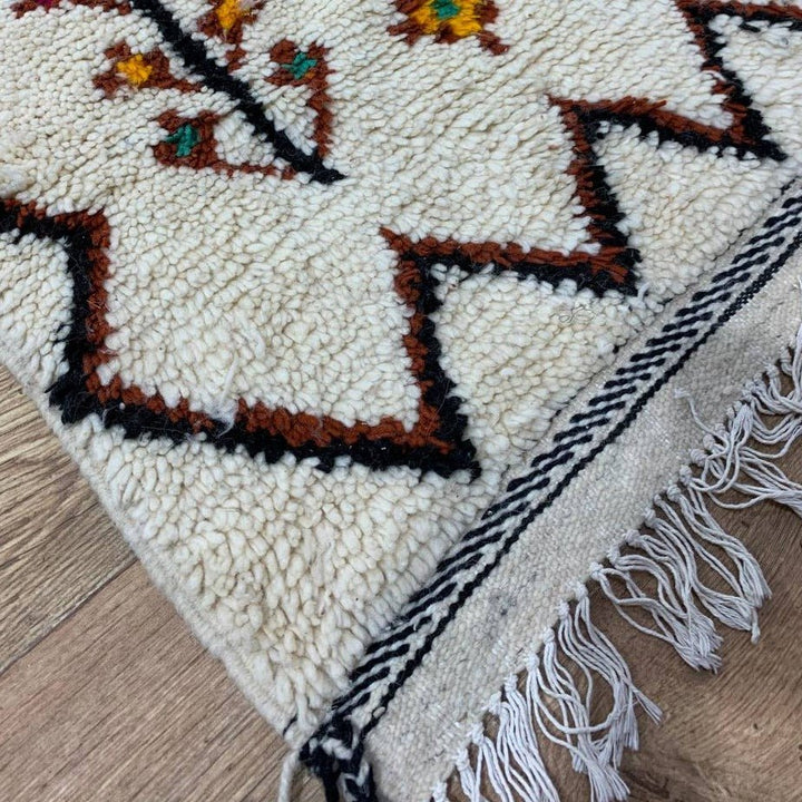 Moroccan rug Style Azilal rug 4x8 ft Handmade rug Berber rug