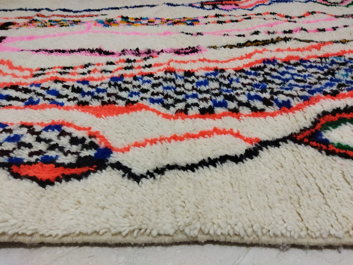 Moroccan rug Style Azilal rug 4x8 ft Handmade rug Berber rug