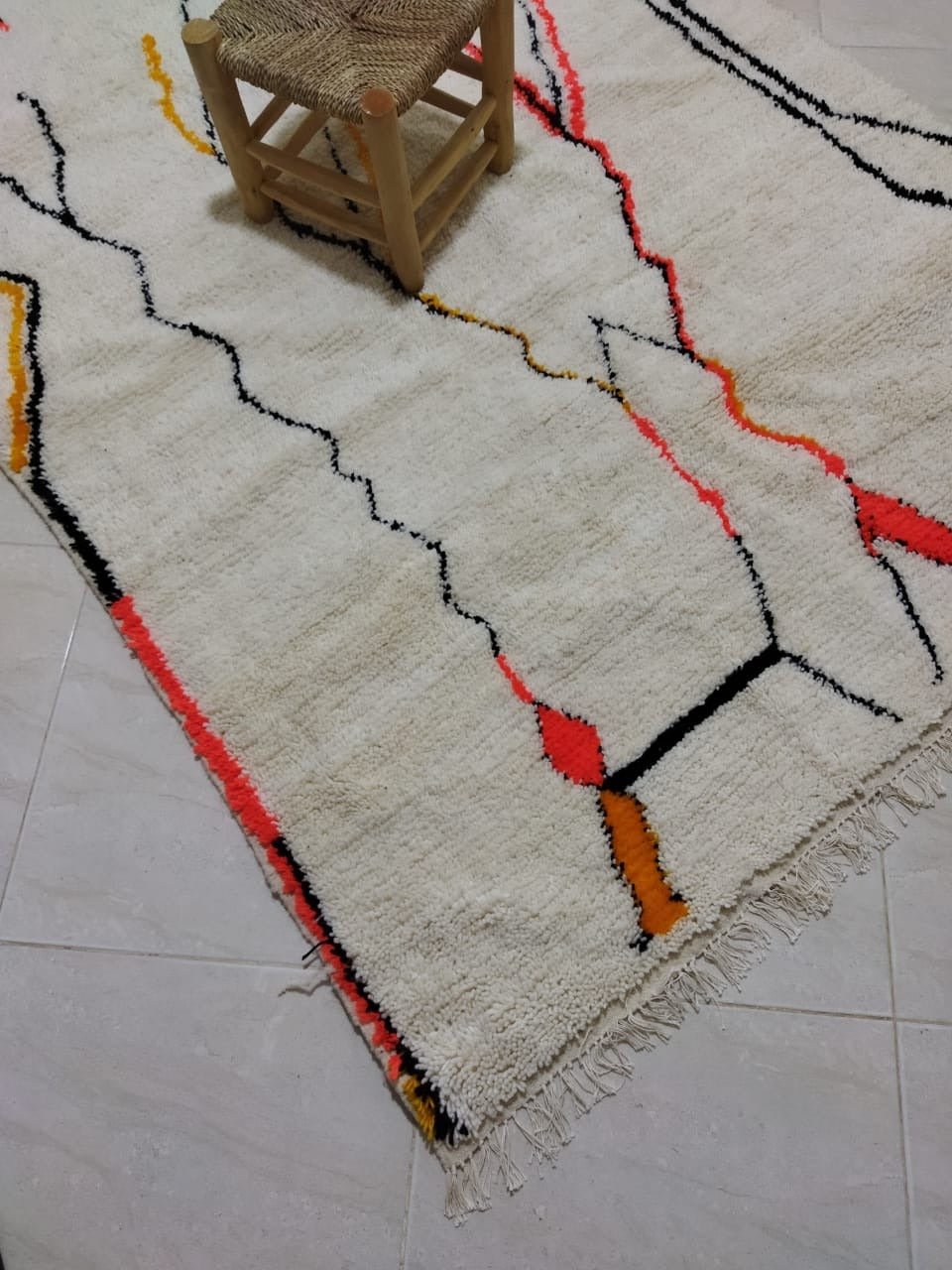 Moroccan rug Style Azilal rug 5x7 ft Handmade rug Berber rug