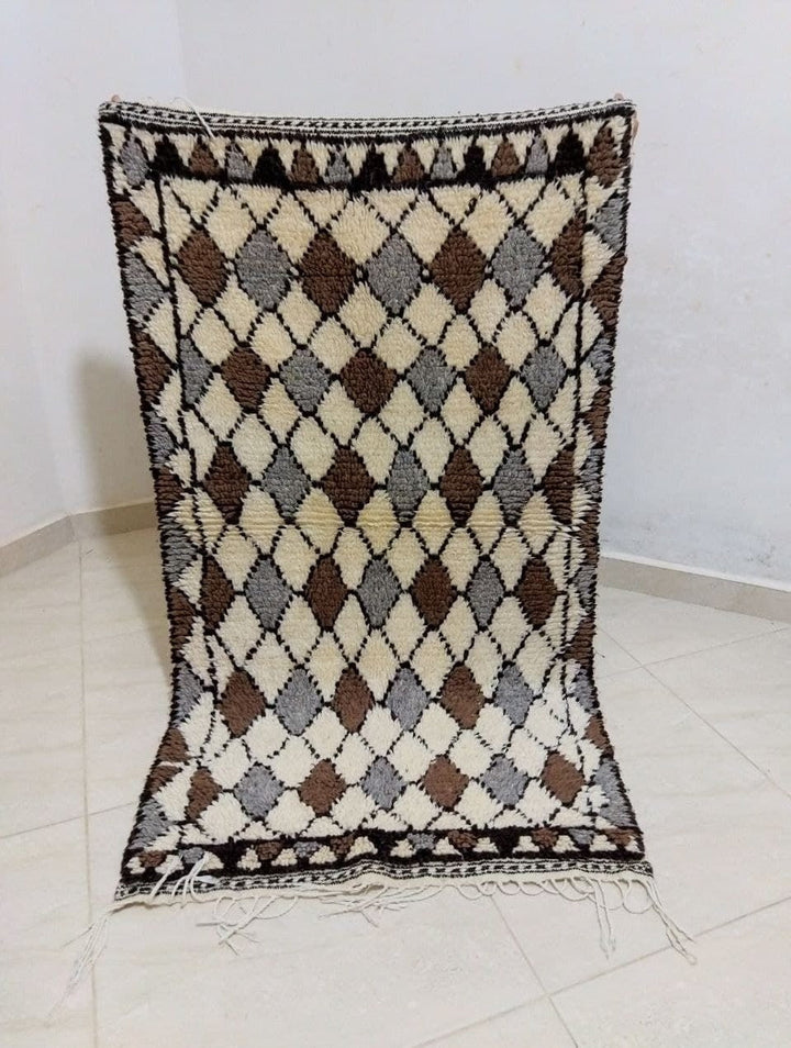 Moroccan rug Style Azilal rug 5x8 ft Handmade rug Berber rug