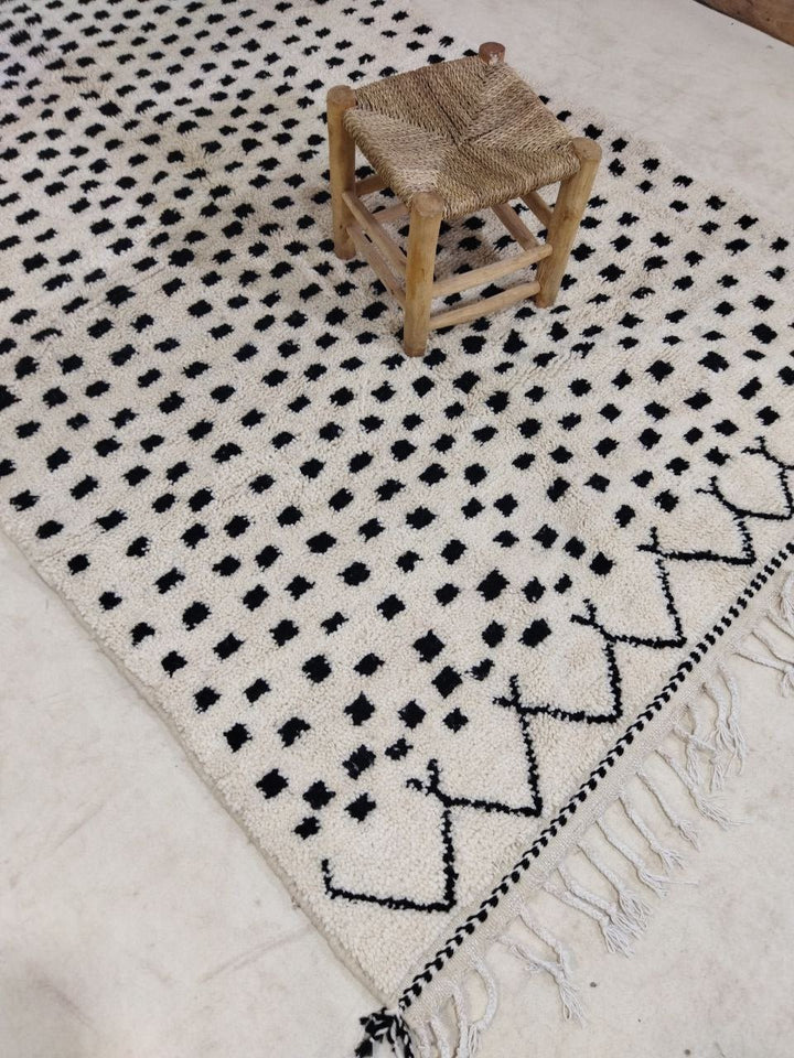 Moroccan rug Style Beni ourain rug 5x8 ft Handmade rug Berber rug