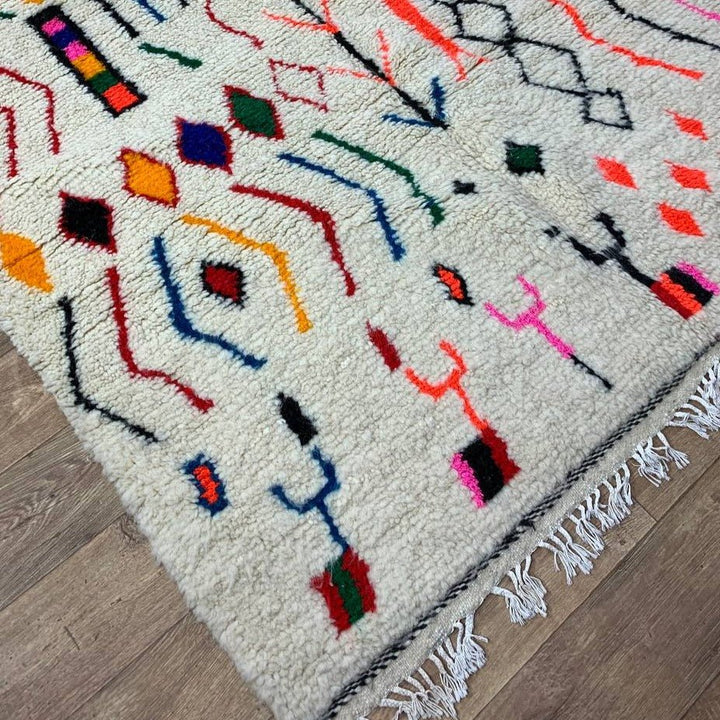 Moroccan rug Style Azilal rug 5x8 ft Handmade rug Berber rug