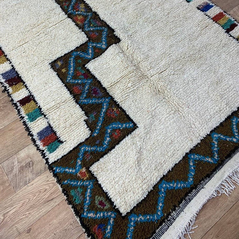 Moroccan rug Style Azilal rug 5x8 ft Handmade rug Berber rug