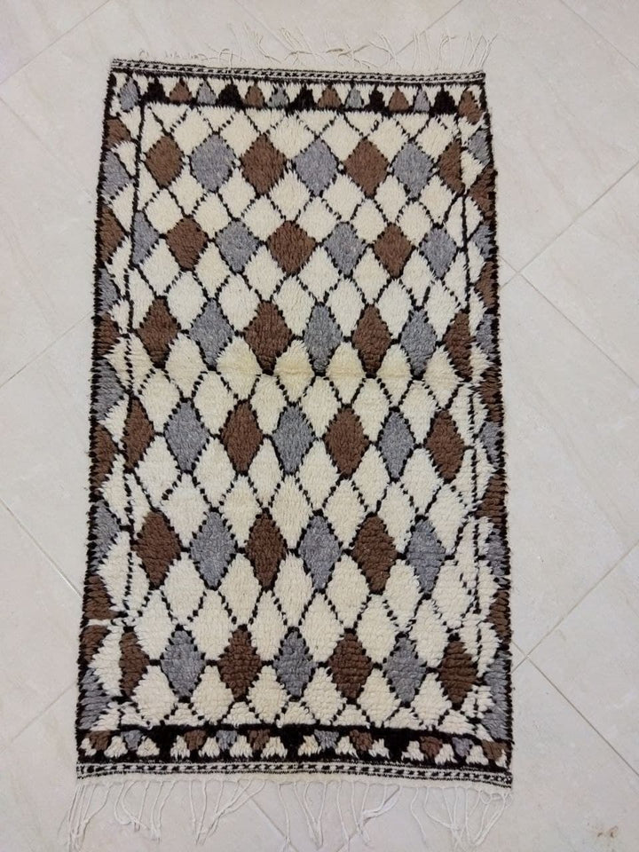 Moroccan rug Style Azilal rug 5x8 ft Handmade rug Berber rug