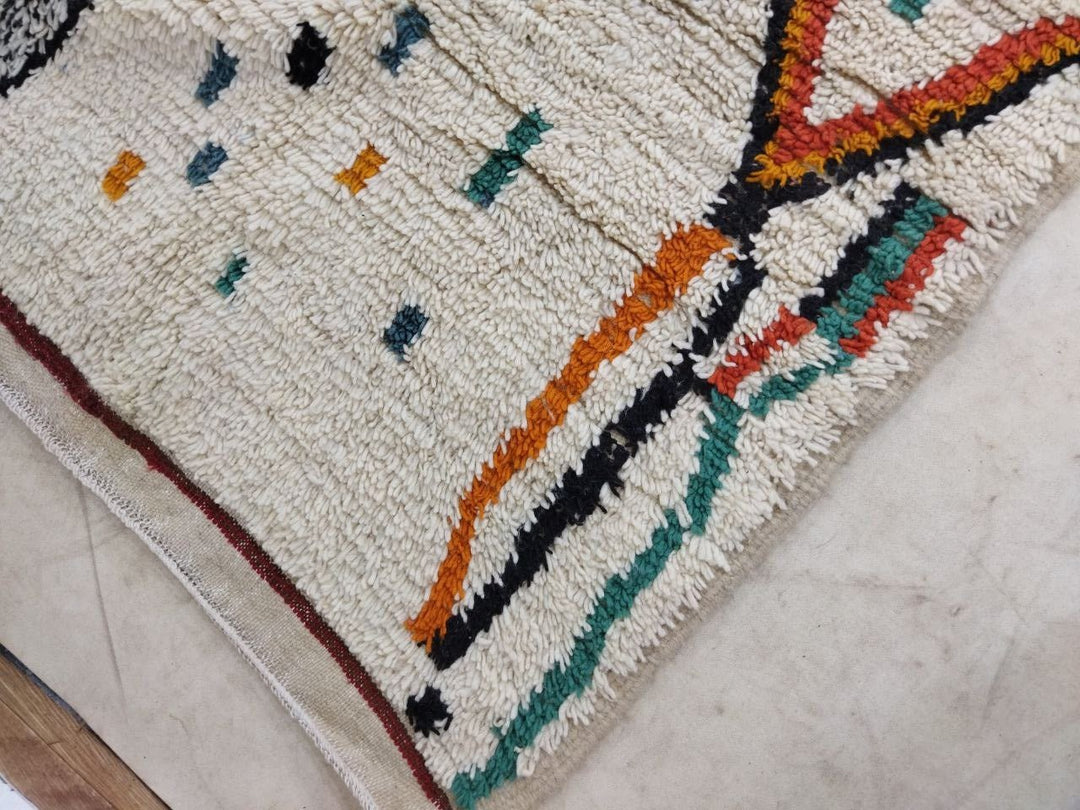 Moroccan rug Style Azilal rug 6x10 ft Handmade rug Berber rug