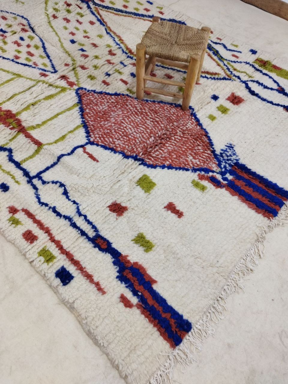 Moroccan rug Style Azilal rug 6x8 ft Handmade rug Berber rug