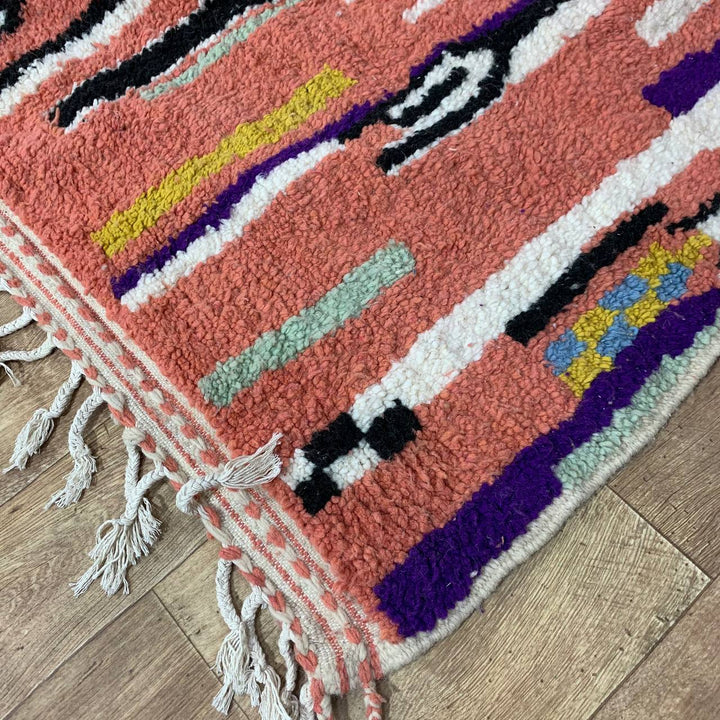 Moroccan rug Style Azilal rug 7x9 ft Handmade rug Berber rug