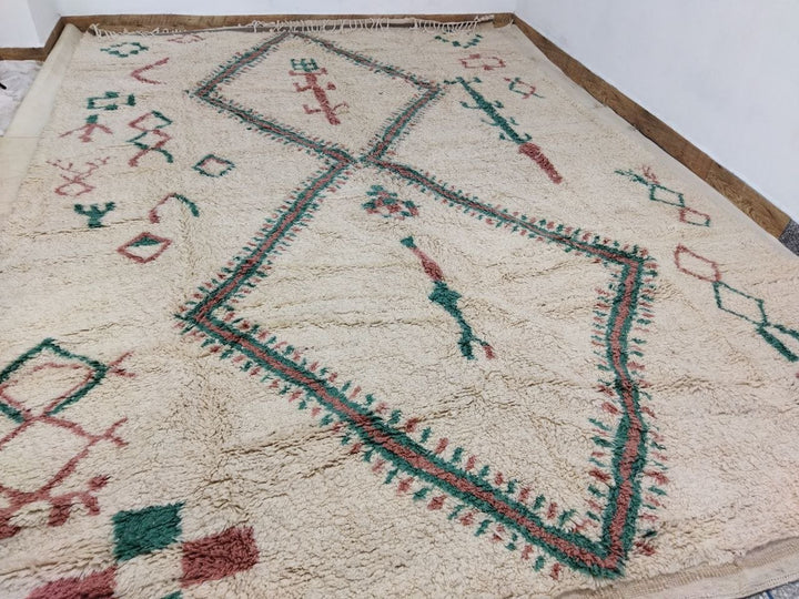 Moroccan rug Style Azilal rug 8x13 ft Handmade rug Berber rug
