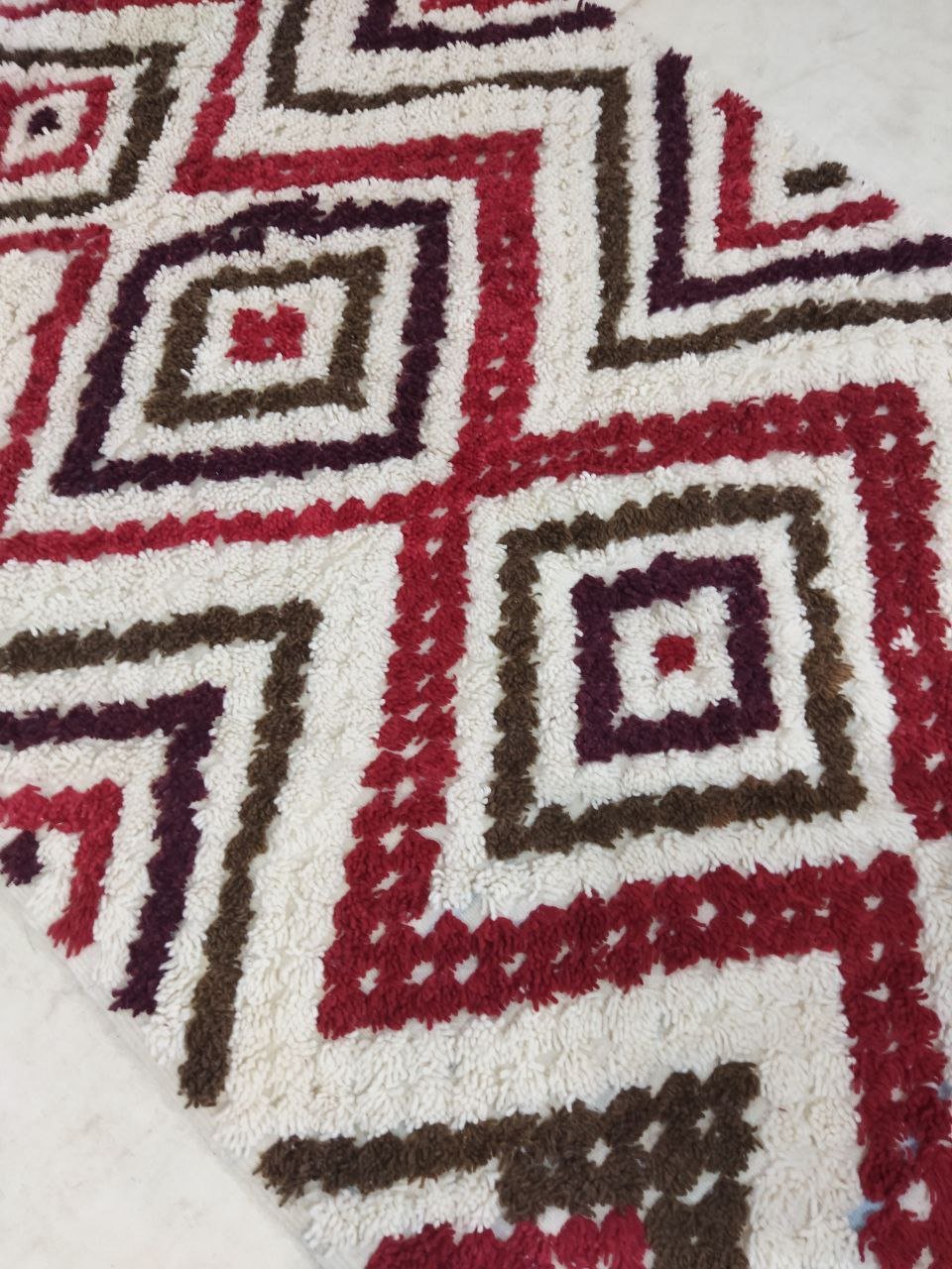 Moroccan rug Style Red Azilal rug 4x8 ft Handmade rug Berber rug