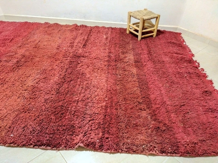 Moroccan rug Style Red Azilal rug 6x10 ft Handmade rug Berber rug