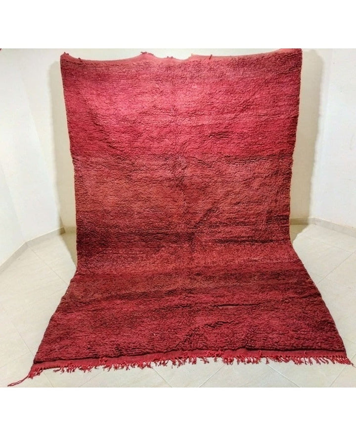 Moroccan rug Style Red Azilal rug 6x10 ft Handmade rug Berber rug