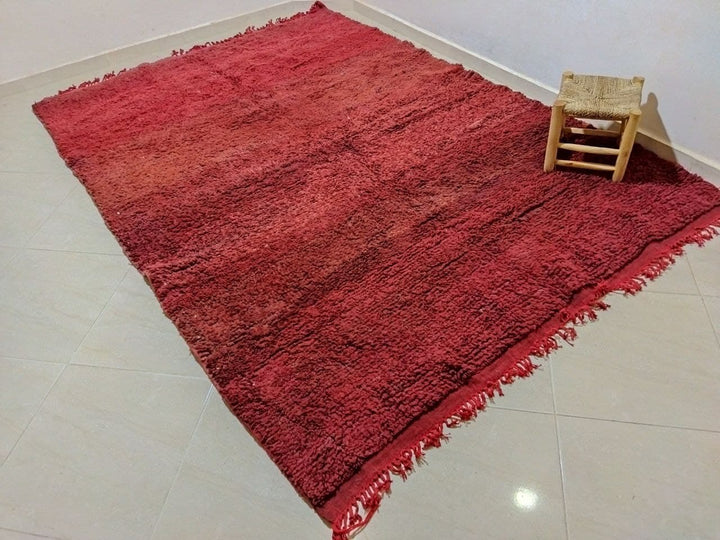 Moroccan rug Style Red Azilal rug 6x10 ft Handmade rug Berber rug
