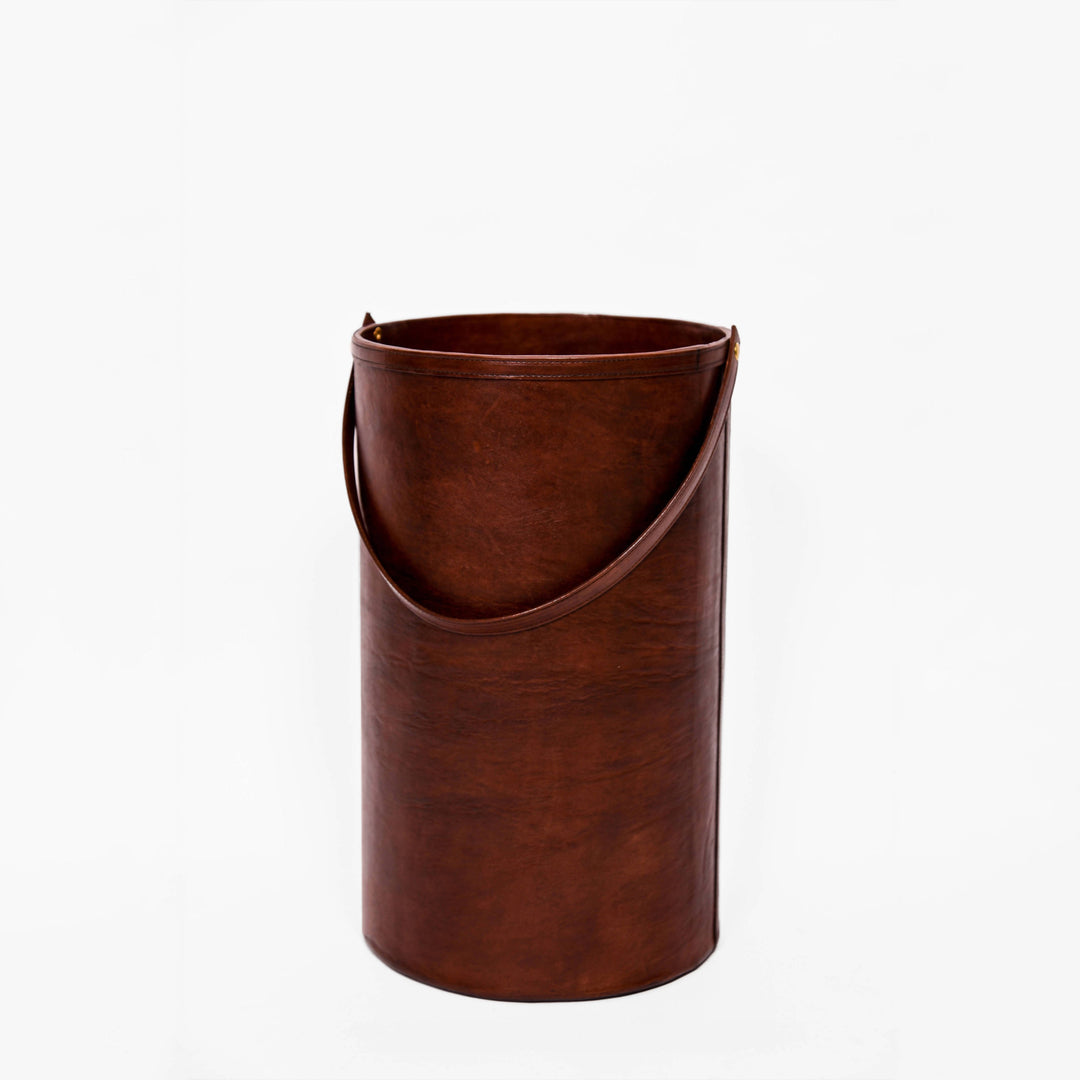 Leather Waste Bin
