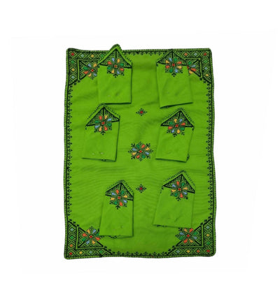 Embroidered Tray Cloth - Moroccan-Graoui naima-MyTindy